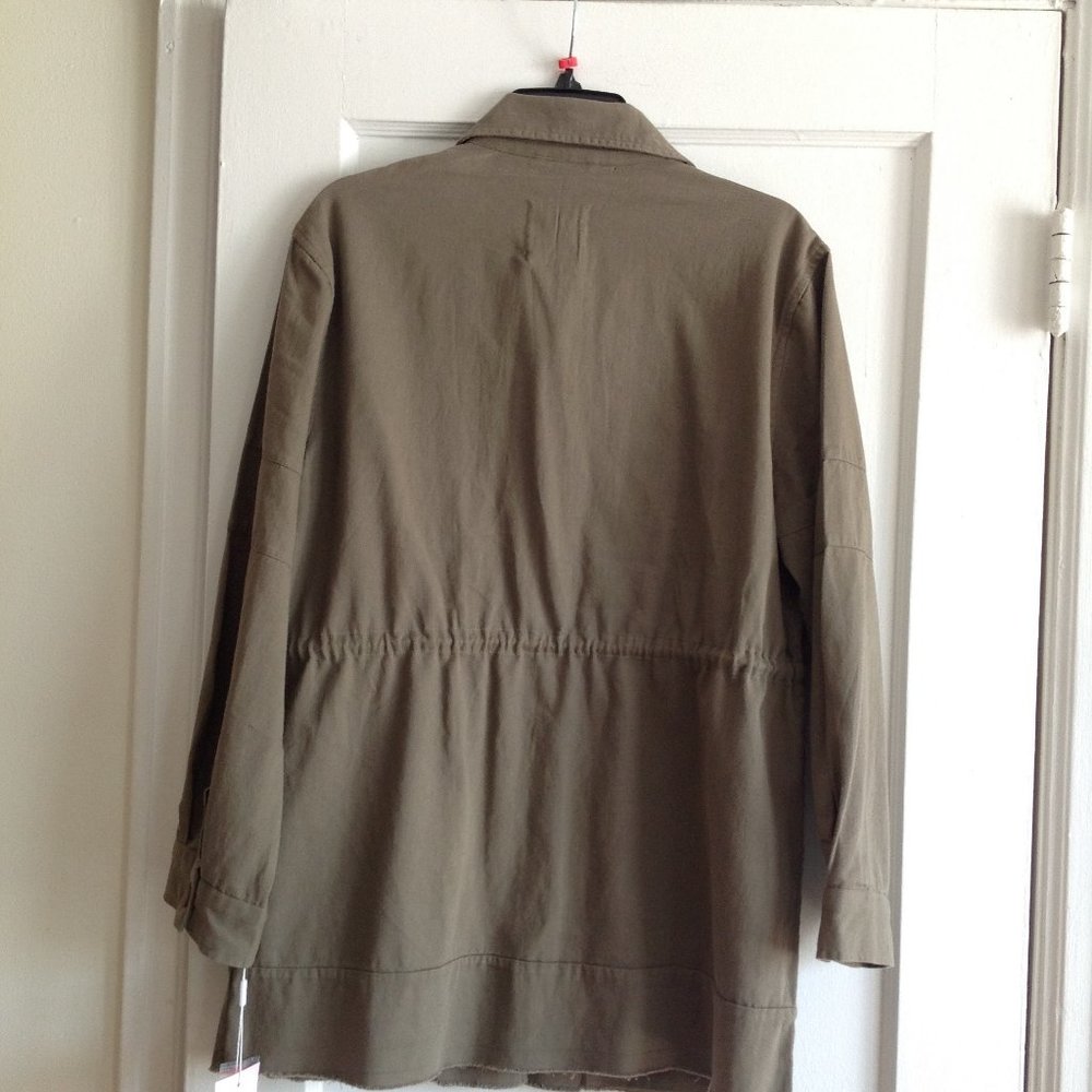 Avec Les Filles Khaki Green Anorak Jacket - Picture 3 of 9
